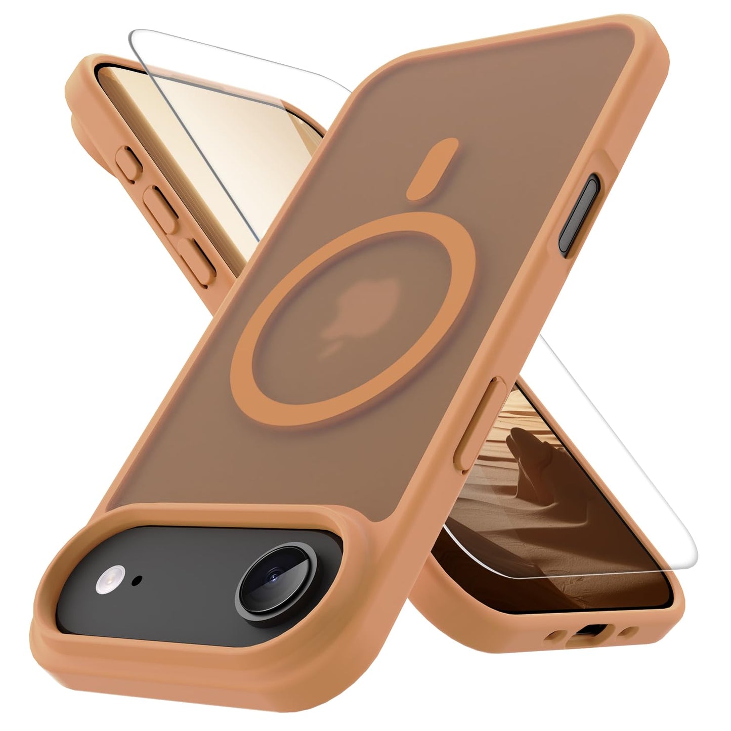 PinLiSheng for iPhone 17 Pro Max Case， Compatible with MagSafe, Shockproof Military-Grade Protection, Scratch-Resistant Back, Anti-Yellowing，Magnetic Phone Case for iPhone 17 Pro Max, Clear WN420