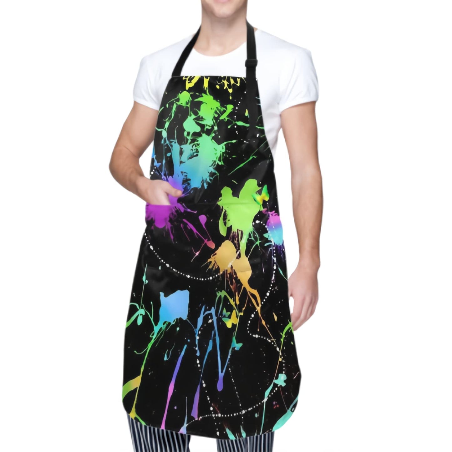 Giwawa Unisex Adult Apron Waterproof Stain Resistant Kitchen Cooking Apron with 2 Pockets for BBQ Grill Painting BST326H