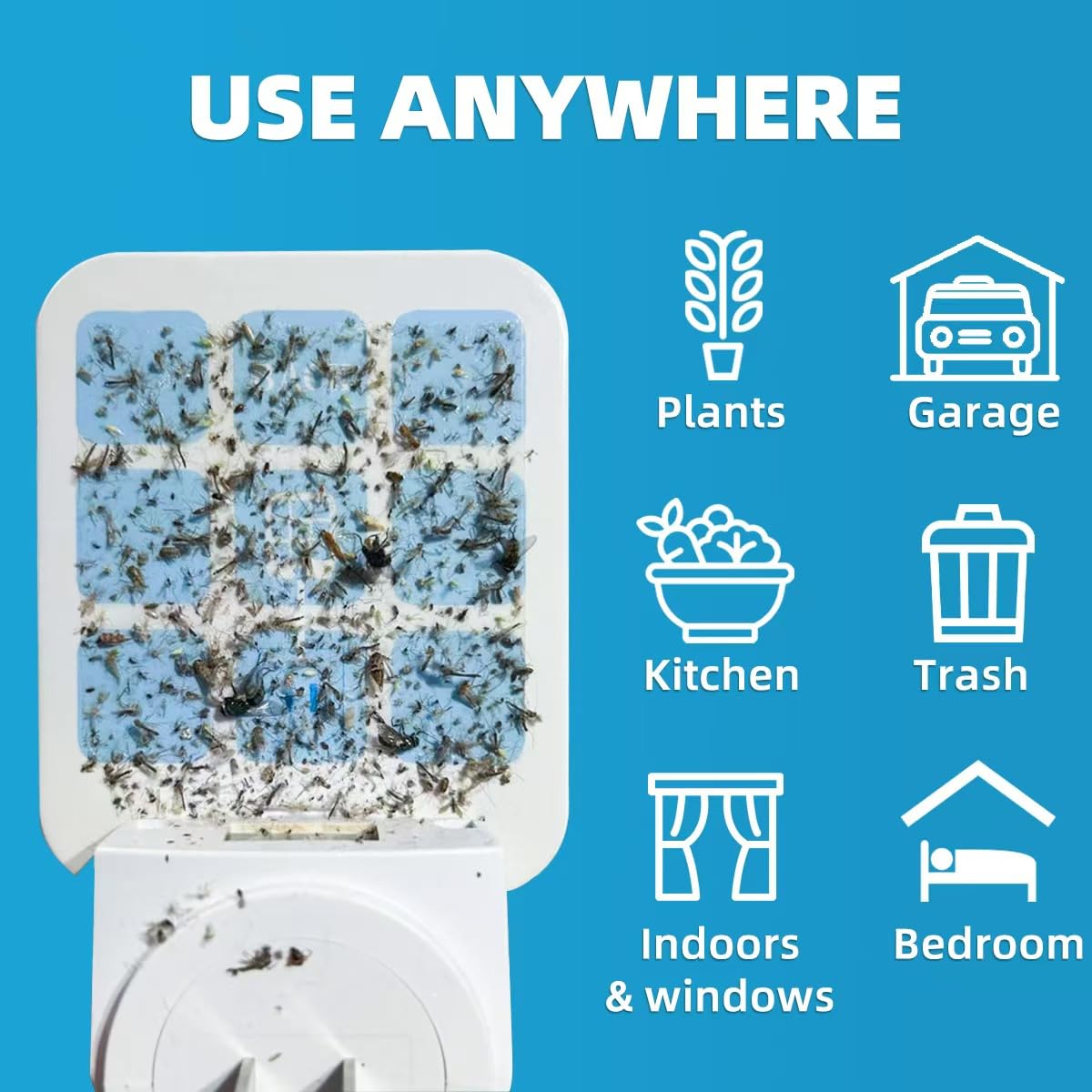 36 Pcs Sticky Refill Glue Cards, Compatible with Safer Home SH502, Dynatrap DT3005W-DS3, DT23005-06, Targets Moth, Fly, Mosquito, Gnat and More, Safe and Super Sticky (Matcha Green) WN420
