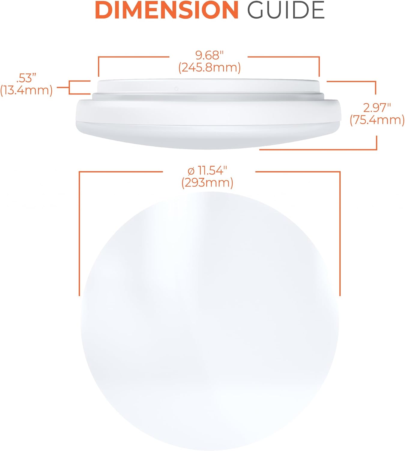 HALO FM 11” Indoor LED Flush Mount Ceiling Light w/Night Light 31