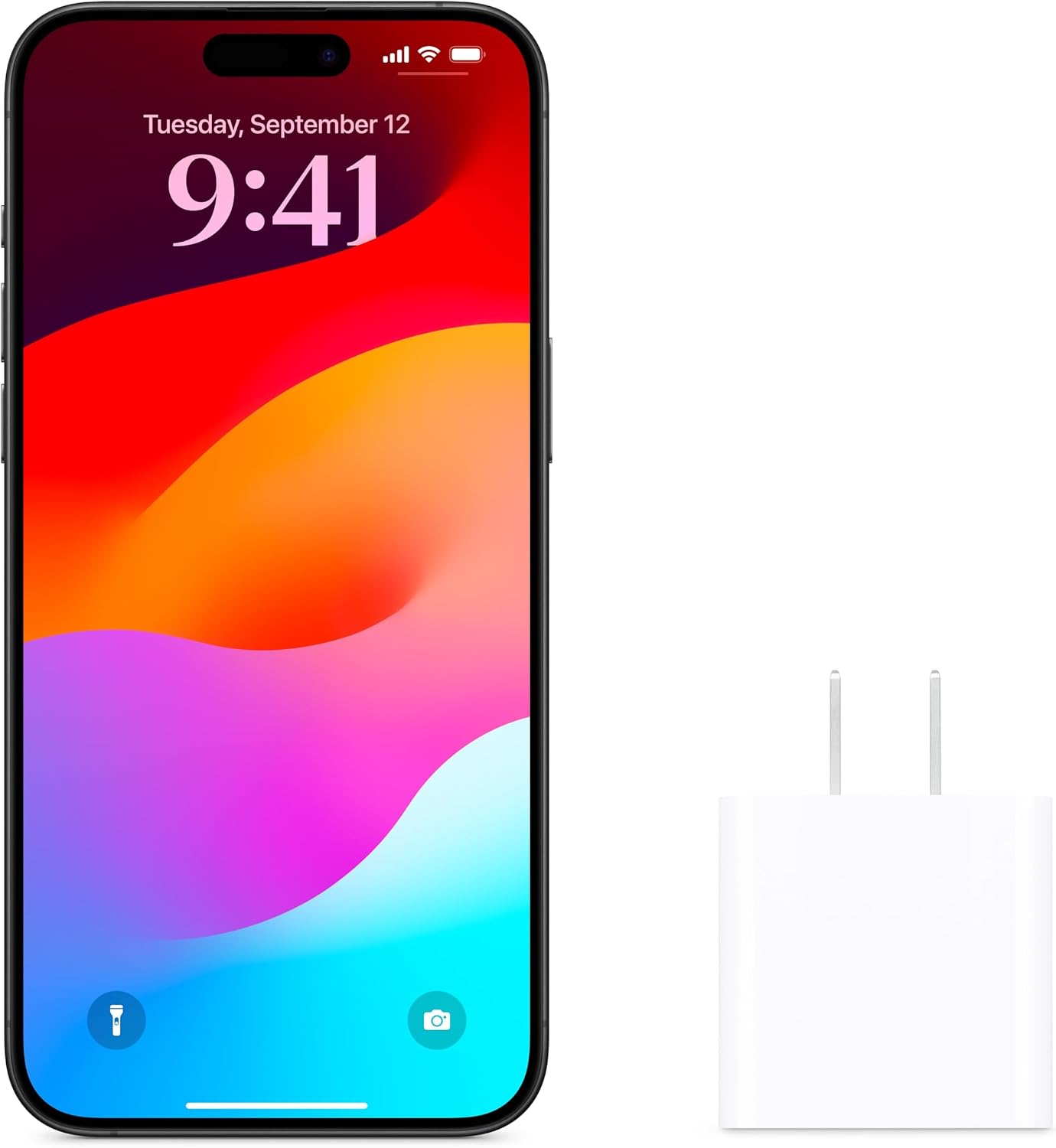 Apple 20W USB-C Power Adapter - iPhone Charger with Fast Charging Capability, Type C Wall Charger WN420
