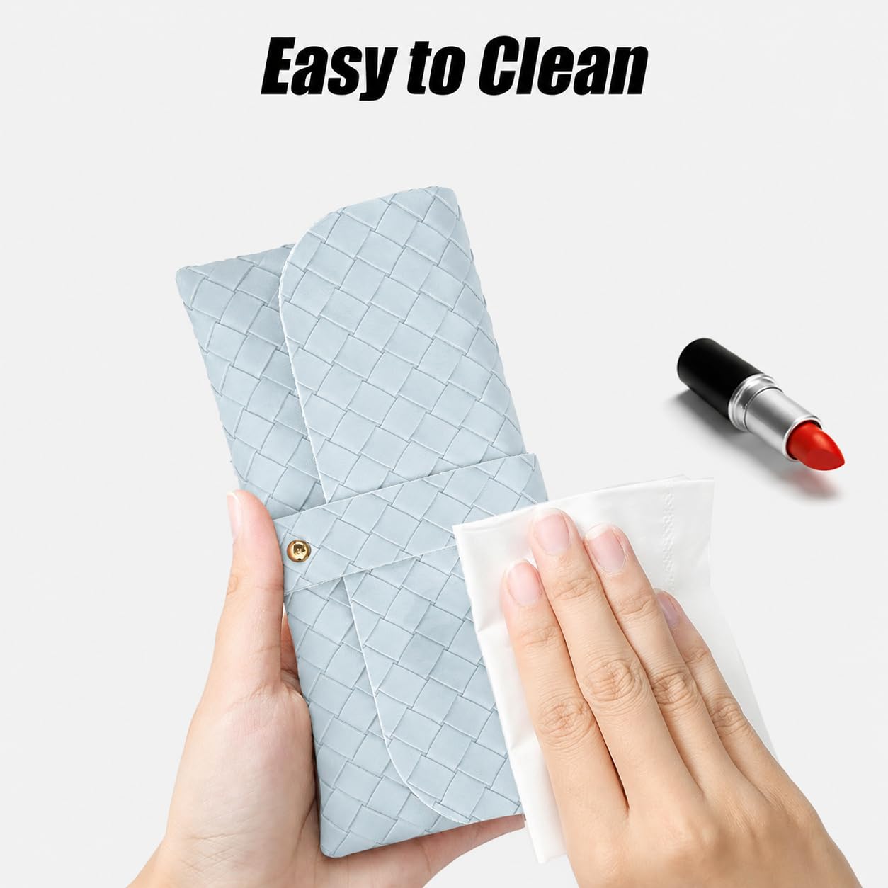 Glasses storage bag Travel sunglasses myopia glasses storage bag Fashion leather storage bag WN420