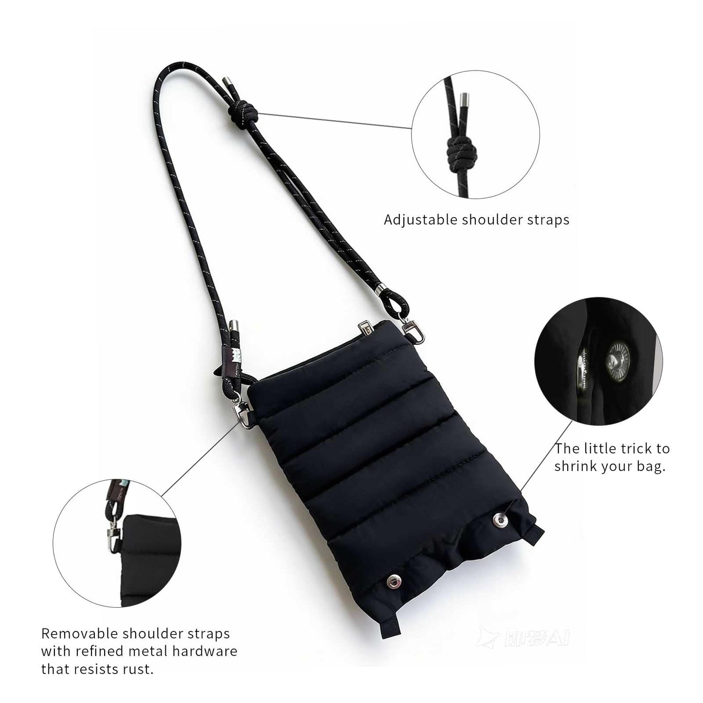 ACUARIO Crossbody Bag for Women, Tote Bag Purse for Work, Travel, Gym – Small Shoulder Bag, Stylish Women’s Tote Handbag BST202
