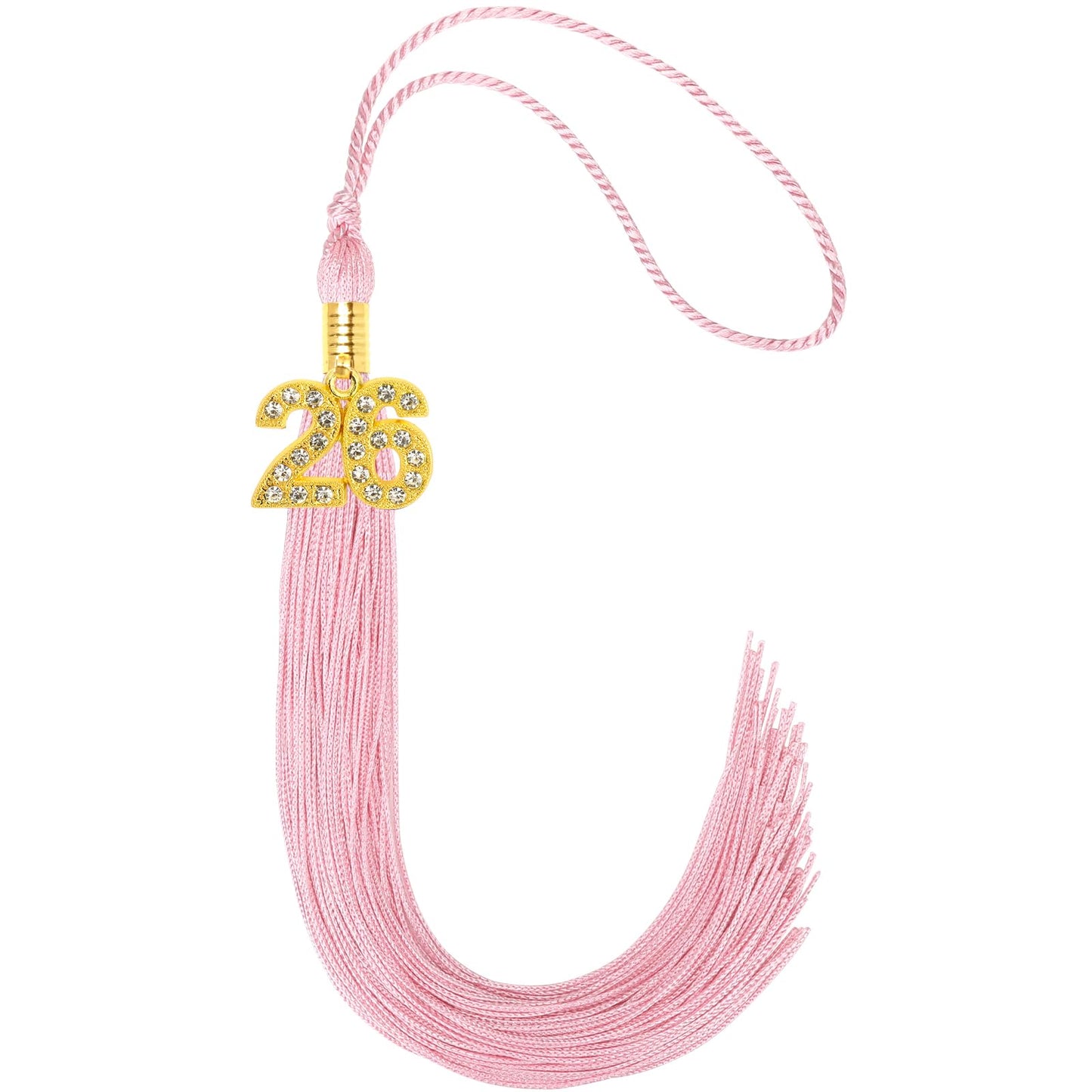 JULMELON 2026 Graduation Tassel, 2026 Graduation Cap Tassel with Bling Charm for 2026 Graduate Hat Ceremonies Accessories (Black) BST220