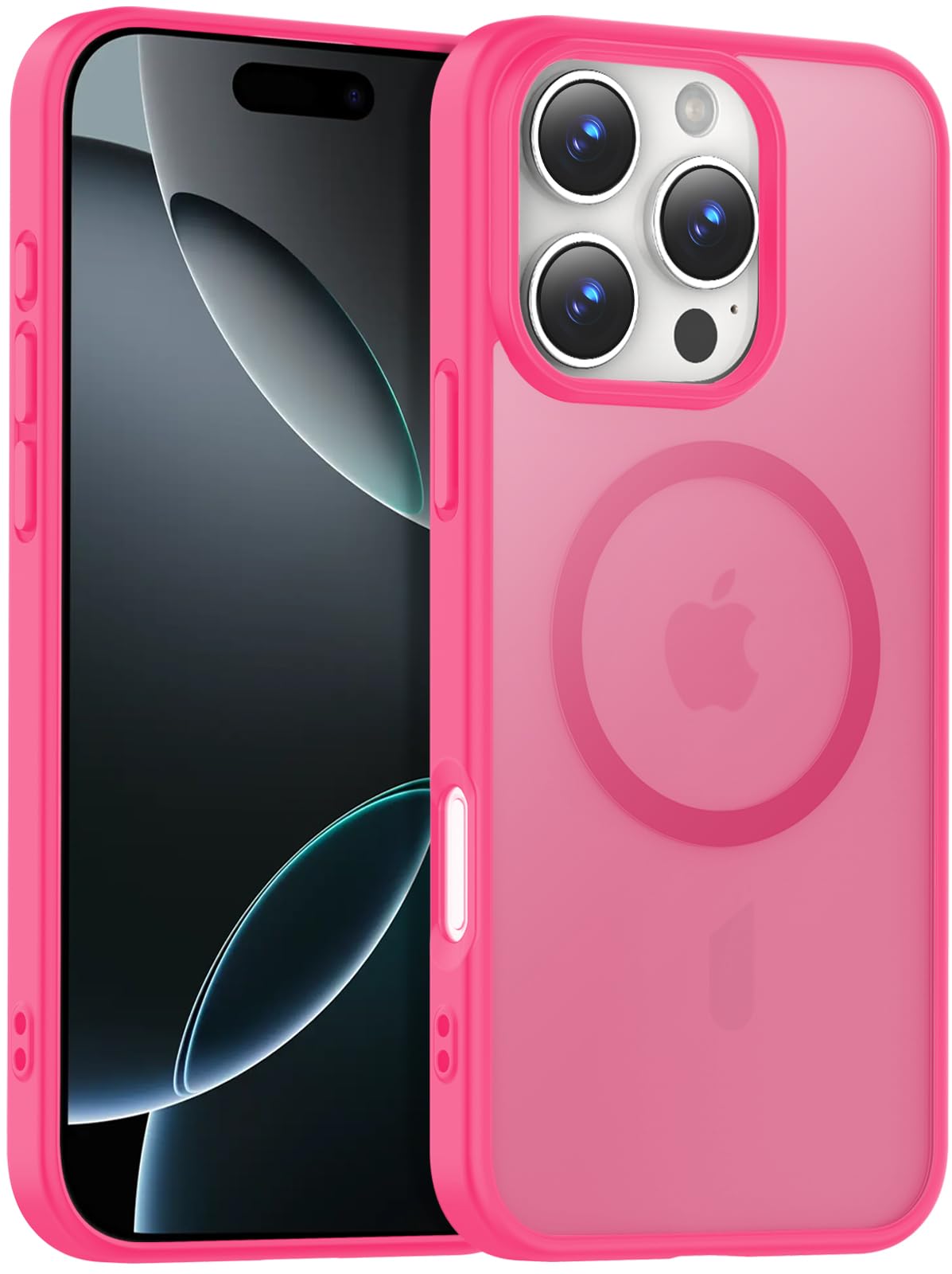 for iPhone 17 Pro Max Case Clear with Screen Protector, Compatible with Magsafe, Anti-Yellowing, Military-Grade Protection, Shockproof Slim Magnetic Phone Case Cover, Black WN420