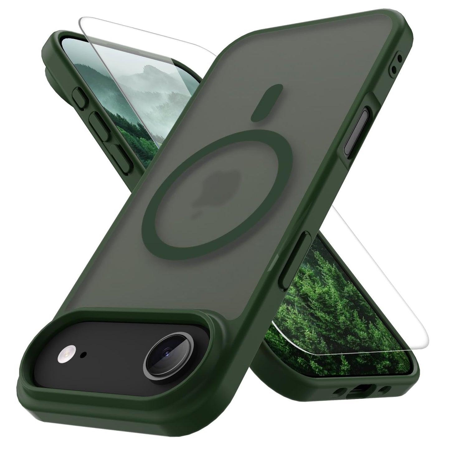PinLiSheng for iPhone 17 Pro Max Case， Compatible with MagSafe, Shockproof Military-Grade Protection, Scratch-Resistant Back, Anti-Yellowing，Magnetic Phone Case for iPhone 17 Pro Max, Clear WN420