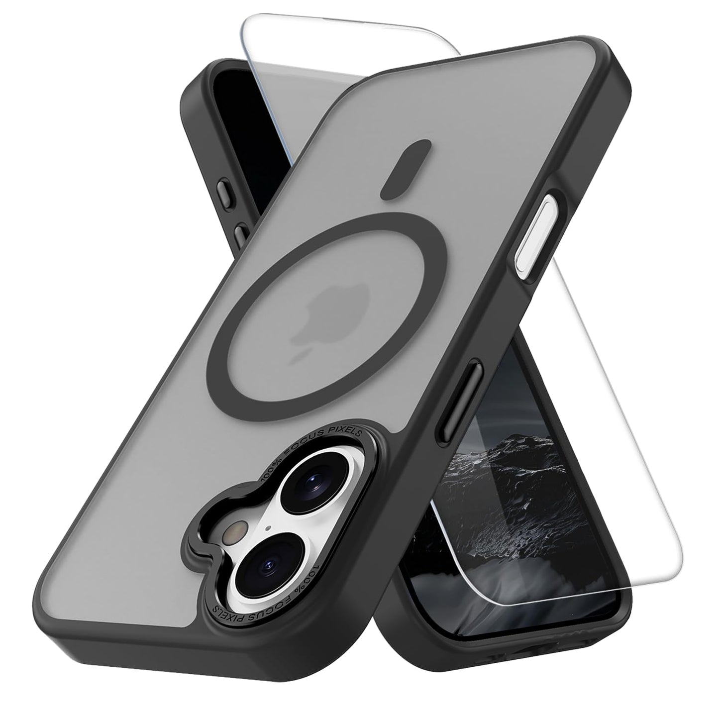 PinLiSheng for iPhone 17 Pro Max Case， Compatible with MagSafe, Shockproof Military-Grade Protection, Scratch-Resistant Back, Anti-Yellowing，Magnetic Phone Case for iPhone 17 Pro Max, Clear WN420