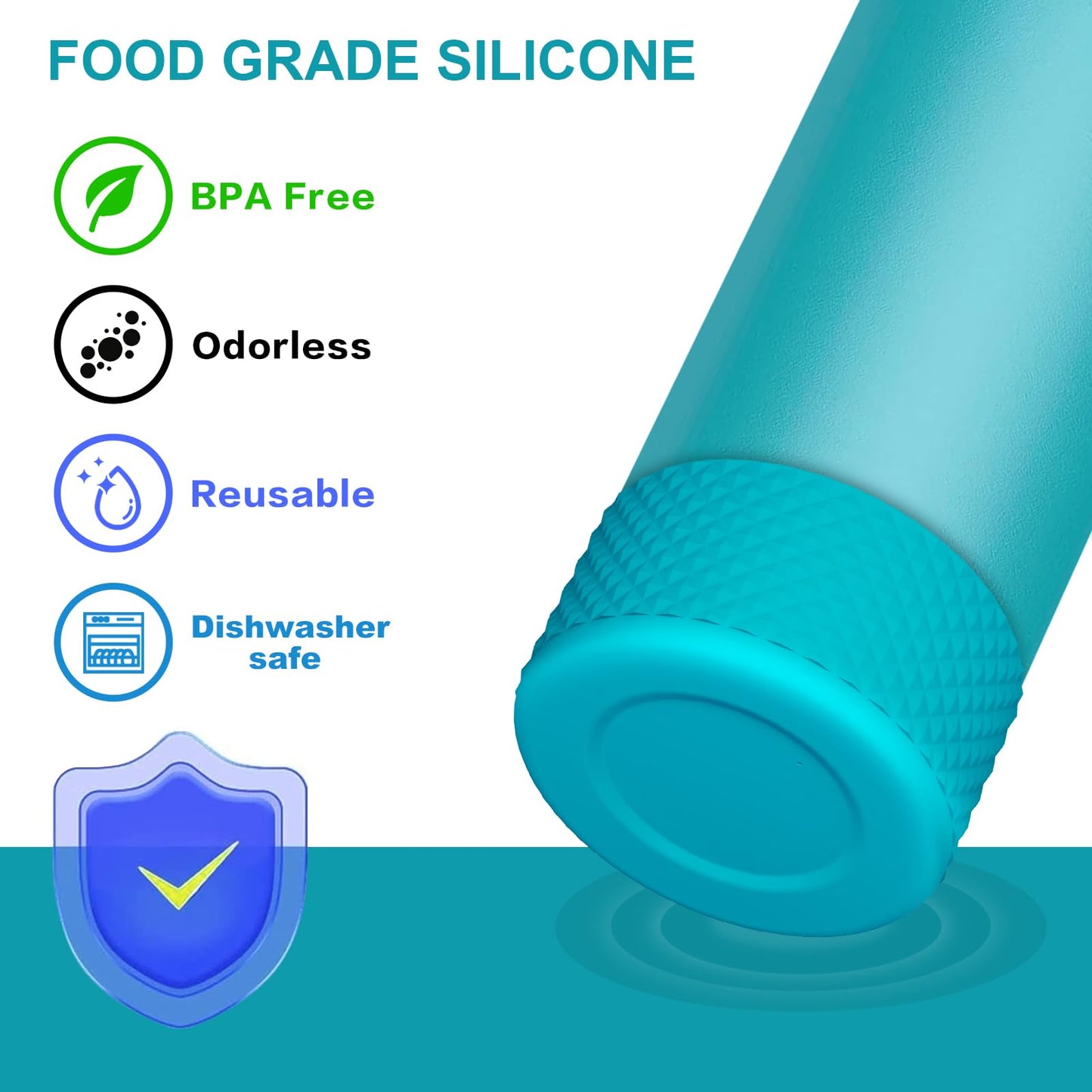Grid Silicone Boot for Owala Water Bottle, Anti-Slip Protective Sleeve for FreeSip/Twist/Flip, Bottom Bumper Cover for Watter Bottle Accessories