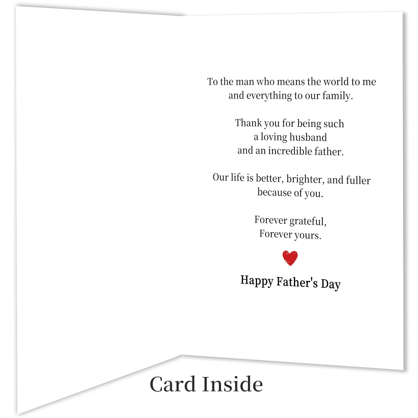 Fathers Day Card Gifts for Husband,Fathers Day Card Gifts from Wife,Happy Father's Day Cards Decorations Gifts For Husband,Heartfelt Appreciation Gift from Wife BST220