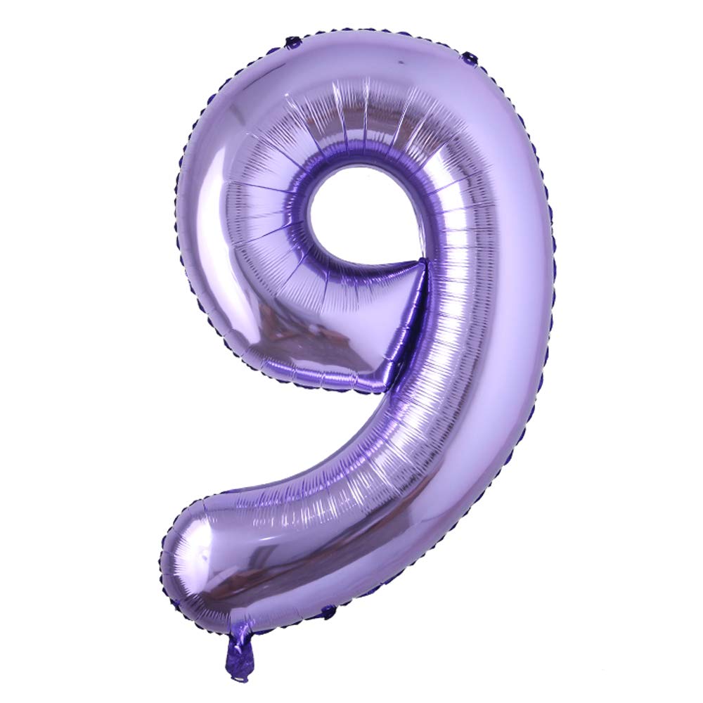 40inch Purple Helium Foil Number Balloons Large Figures Inflatable Balls Baby Shower Birthday Wedding Decoration Party Supplies (40 Inch Purple 8) BST326L