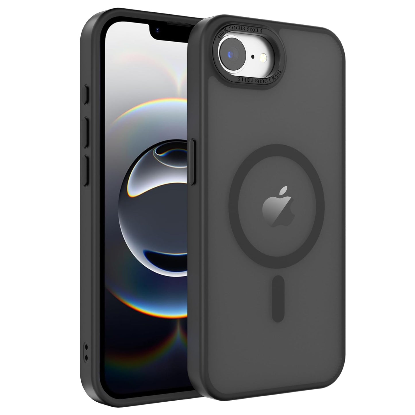 Magnetic for iPhone 17 Air Phone Case, [Compatible with MagSafe], Screen Protector X1, [Military Grade Drop Protection],Matte Finish,Slim,Shockproof,Protective (Black, iPhone 17 AIR) WN420