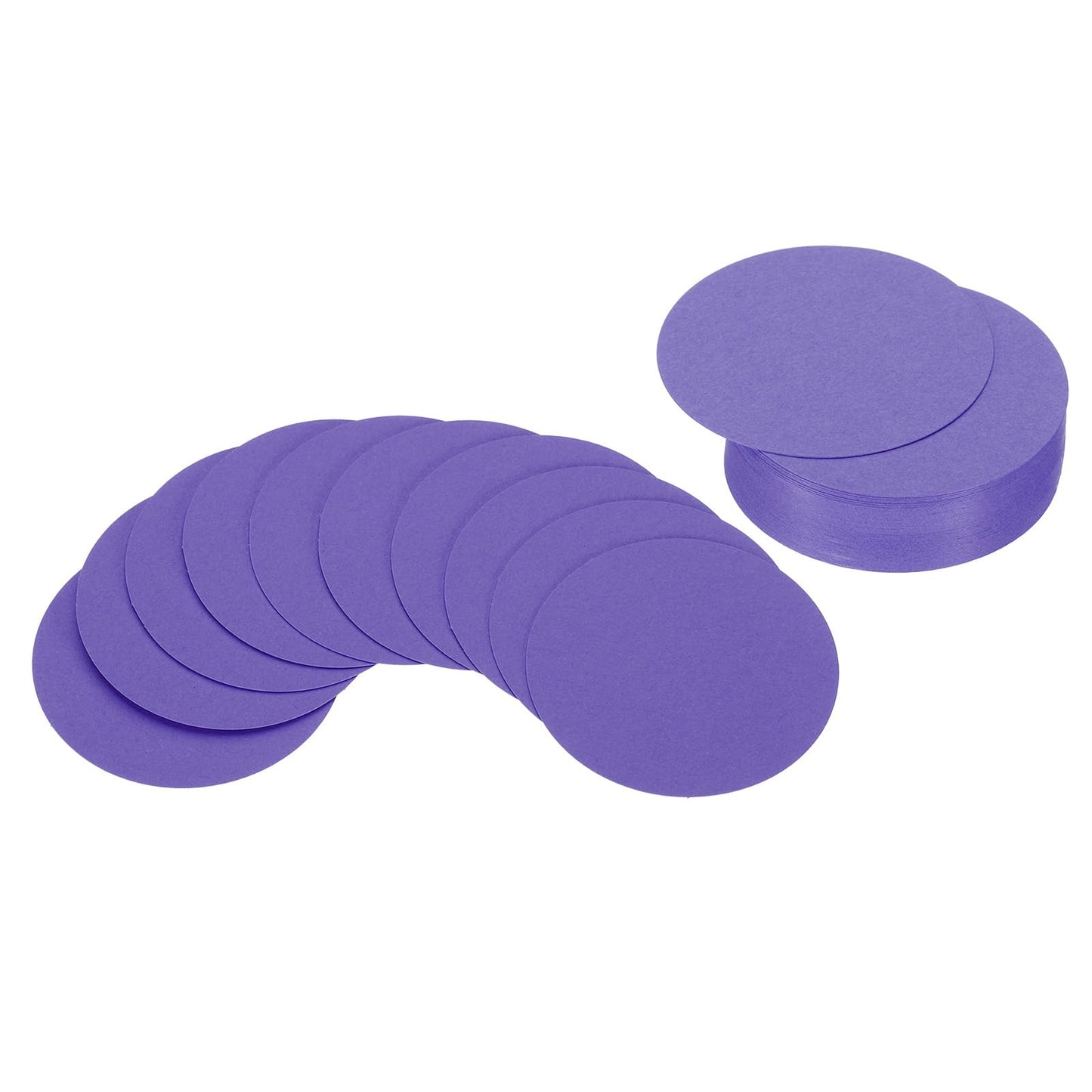 PATIKIL 4inch Circle Card Stock, 50Pcs Round Shape Cutouts Paper Thick Cardstock Coaster for DIY Craft Projects Classroom Bulletin Board Decor, Sky Blue BST326L