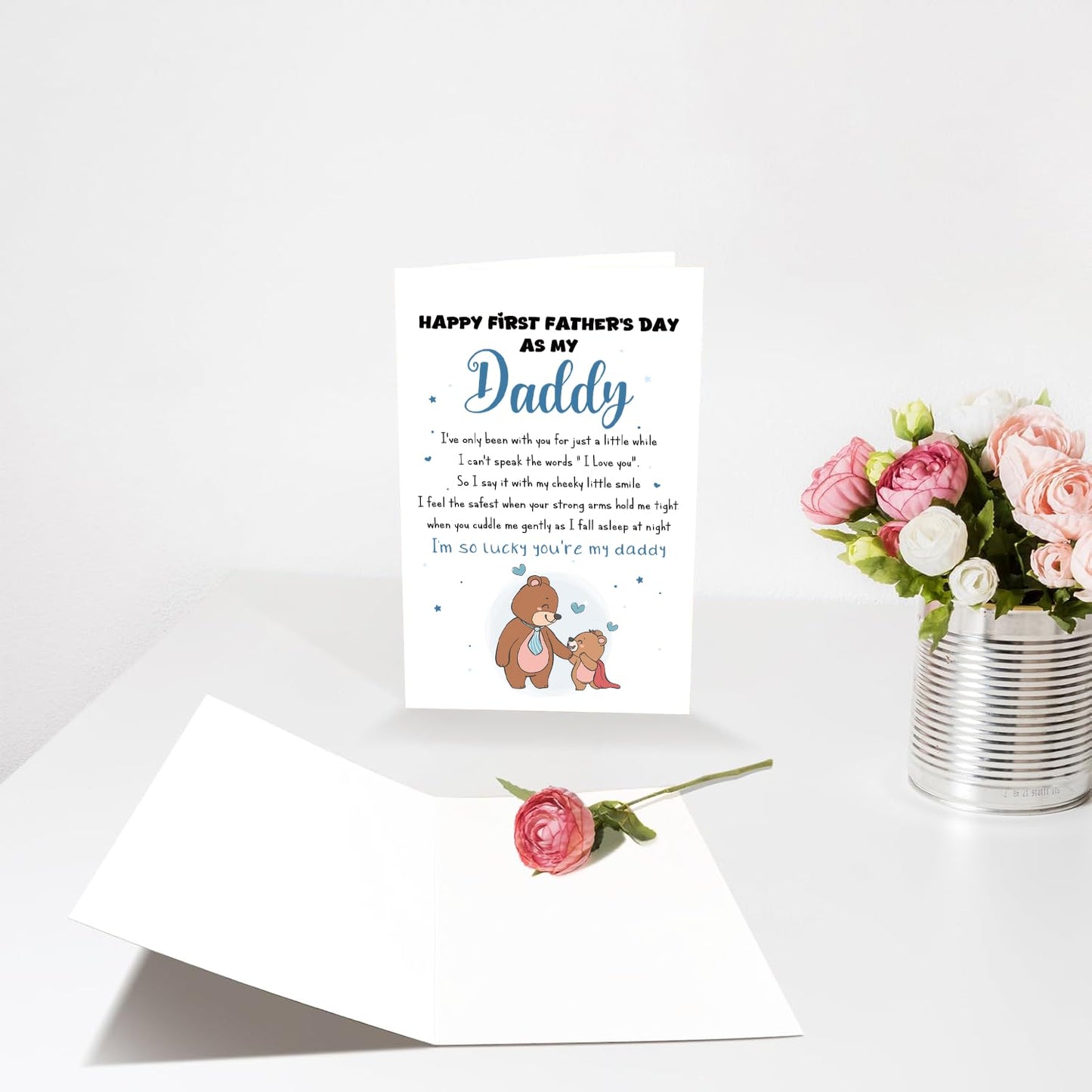 Funny Fathers Day Card for Dad Stepdad Bonus Dad Husband Grandpa, Humorous Happy Father's Day Card Gift from Son Daughter Grandson Granddaughter, Unique Fathers Day Card for Him BST202