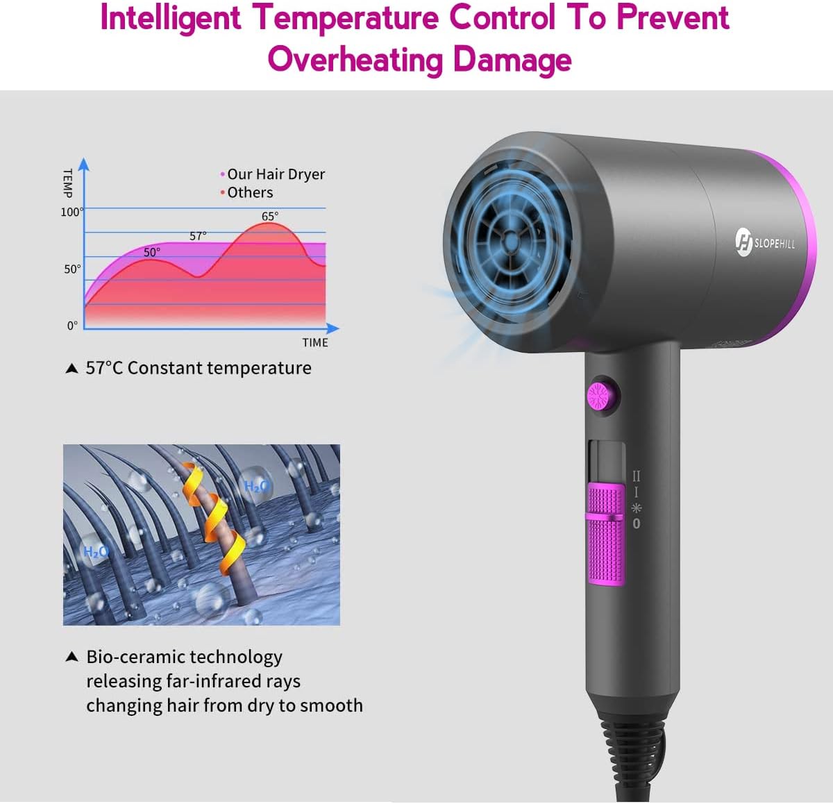 slopehill Professional Ionic Hair Dryer 80
