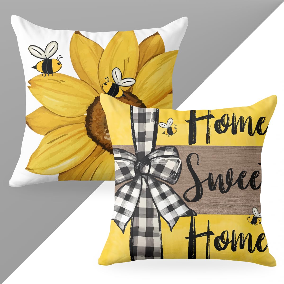 4 PCs Lemon Decor Pillow Covers 18x18, Italian Gifts Throw Pillow Covers | Italy Lemon Pillow Cases Decorative Pillow Protectors Living Room Bedroom Office Home Decor for Cushion Car Bed BST202