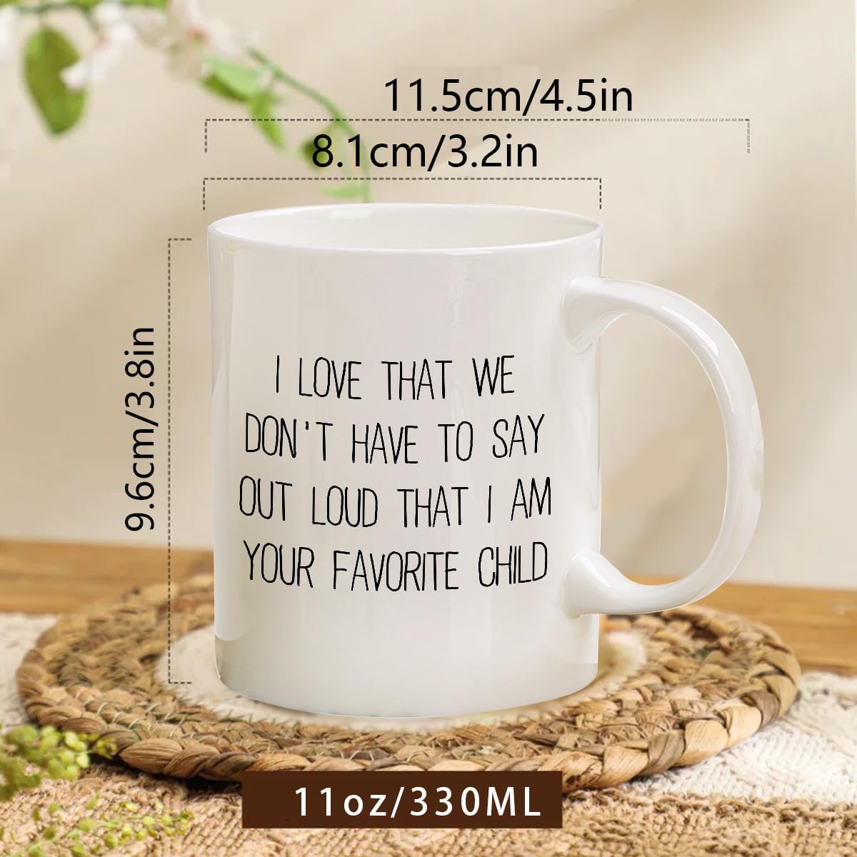 Ceramic Coffee Mug Tea Cup with Handle 11 OZ Big Mommy Women Best Busy Stepmom Funny Unique Birthday Mom Mother Day Personalized Custom Gifts Christmas Who Want Nothing White Elephant Regalos Xmas WN420