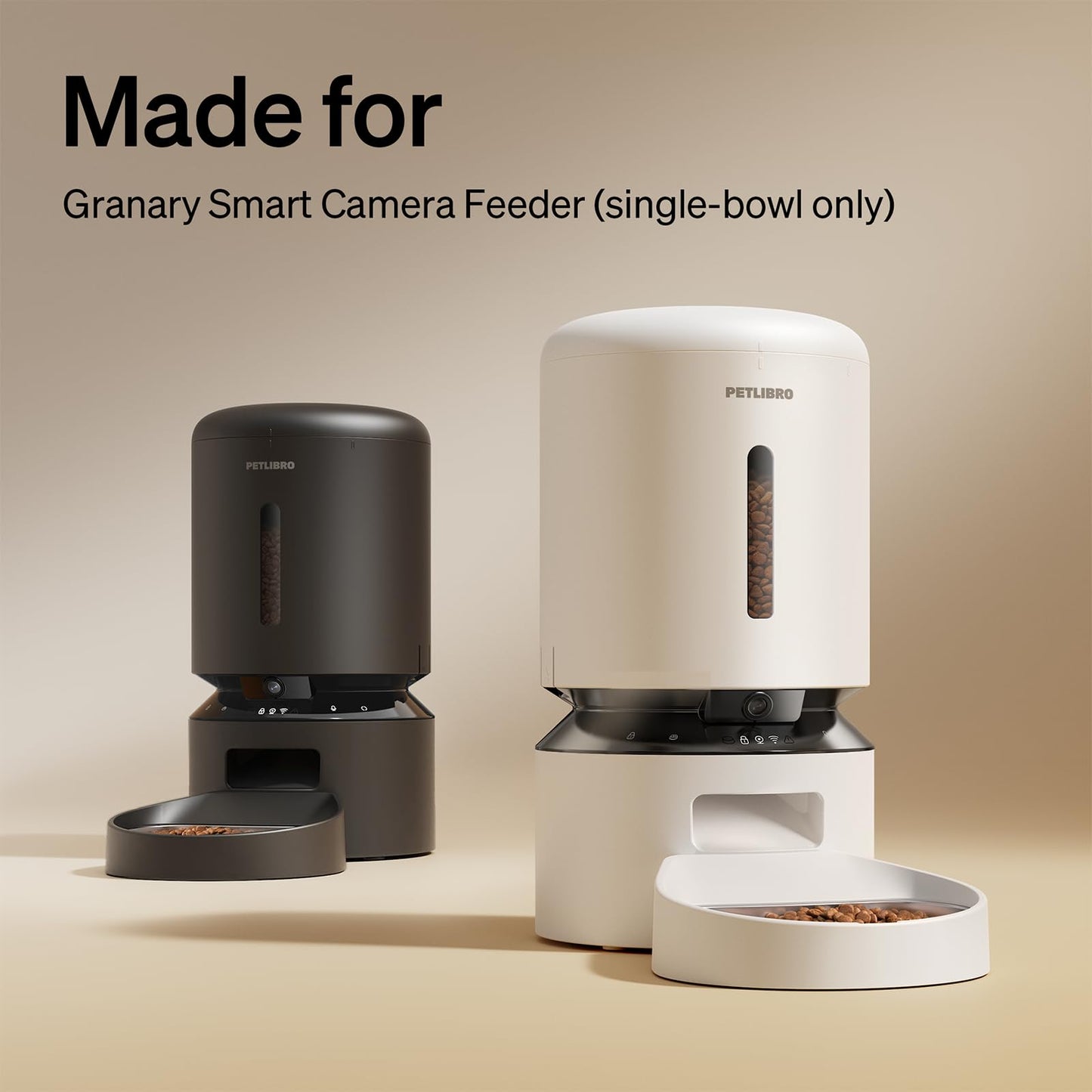 PETLIBRO Automatic Cat Feeder – 3L Programmable Pet Food Dispenser with Freshness Preservation, Timed Portion Control, Voice Meal Call & Dual Power Supply, Healthy Feeding for Cats & Small Dogs White