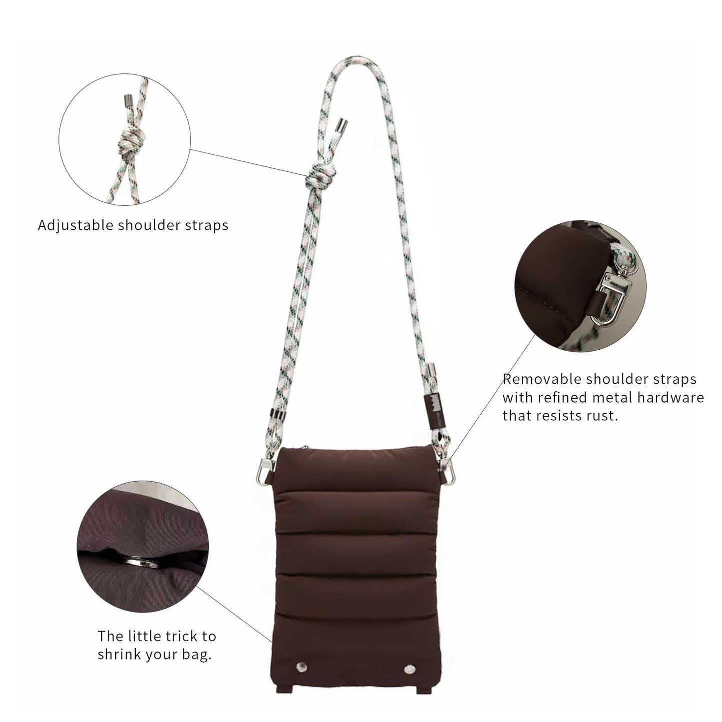 ACUARIO Crossbody Bag for Women, Tote Bag Purse for Work, Travel, Gym – Small Shoulder Bag, Stylish Women’s Tote Handbag BST202