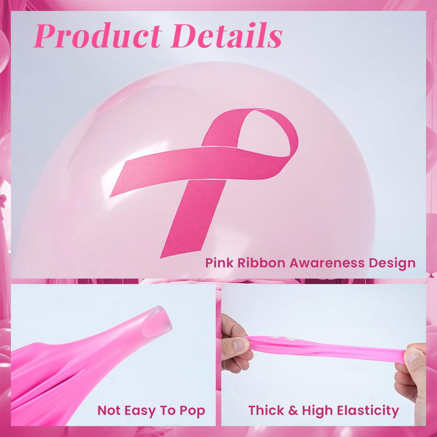 100 Pcs Red Ribbon Awareness Balloons 12 Inch Latex Red White Printed Balloon Arch Kit for Heart Health Fundraisers Community Campaigns Red Ribbon Week School Event Supplies BST220