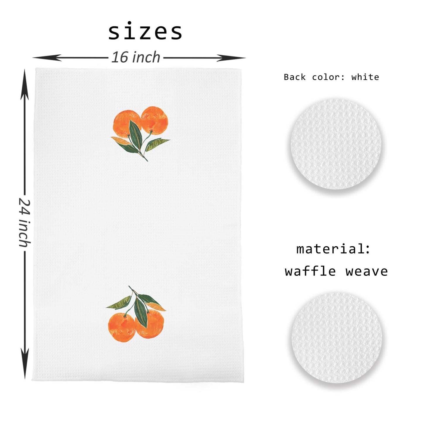Bon Appetite Modern Kitchen Towels, Farmhouse French Dish Tea Towels for Kitchen, Gifts for Cooking Lovers Decorative Hand Towels, 16x24 Inch WN420