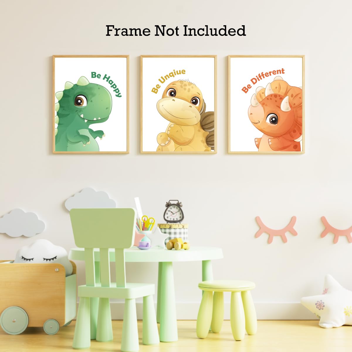 Positive Affirmations Posters for Kids,Inspirational Posters Prints Wall Art for Classroom Nursery Kids Room Home 11x14 Inch Unframed Set of 3 WN420
