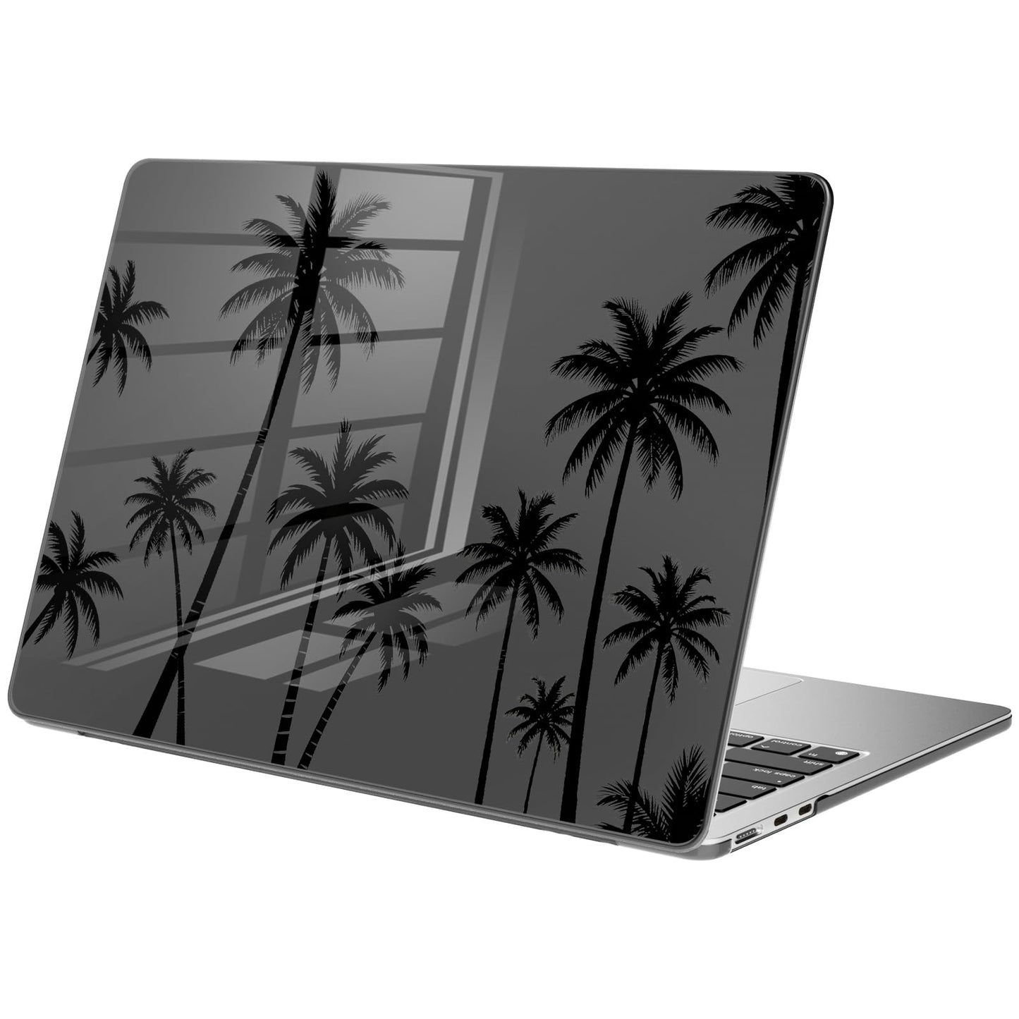 Compatible with MacBook Air 15 inch Case M5 M4 M3 M2 2026-2023 Release A3448 A3241 A3114 A2941, Cute White Polka Dot Protective Hard Shell Clear Black Cover for Mac Air 15.3 inch WN420