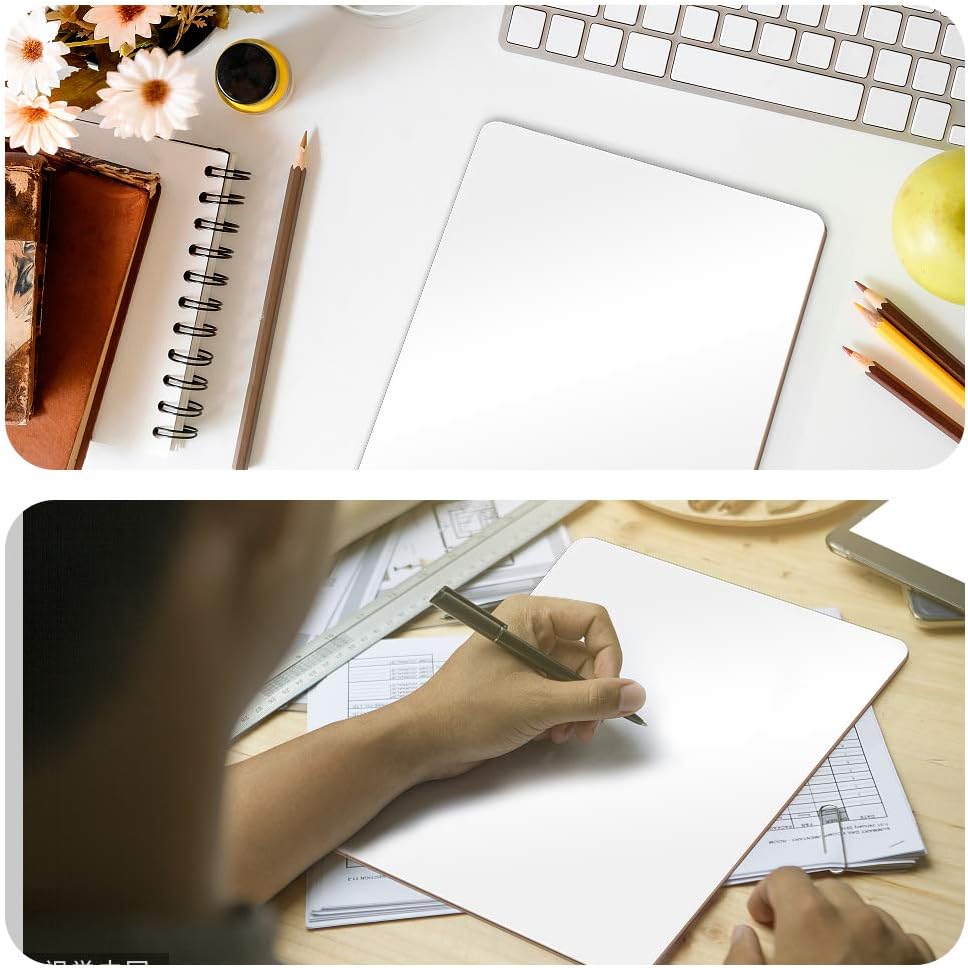 Dry Erase Lapboards, HERKKA 32 Pack Double Sided Dry Erase Lap Boards 9 x 12.5 Inch Small Dry Erase Boards for Students Classroom Teacher Supplies DD1210