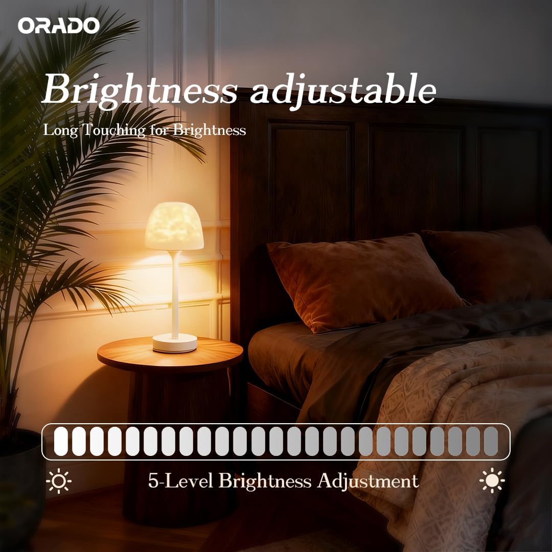Magical Light and Shadow IP65 Waterproof Rotating Aurora Water Ripple Desk Lamp 83
