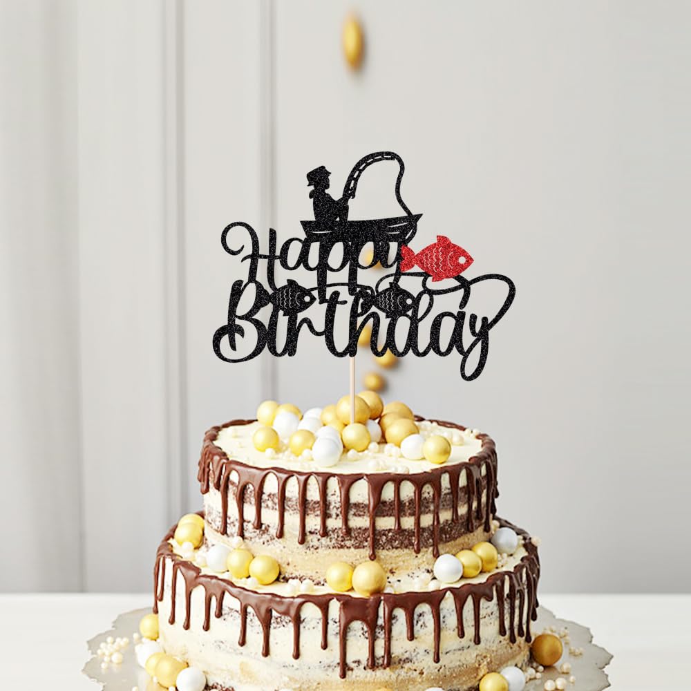 Music Happy Birthday Cake Topper，Roll Music Cake Decor Hip Hop Dancing Ball Cake Decorations，Guitar Note Birthday Party Supplies BST220