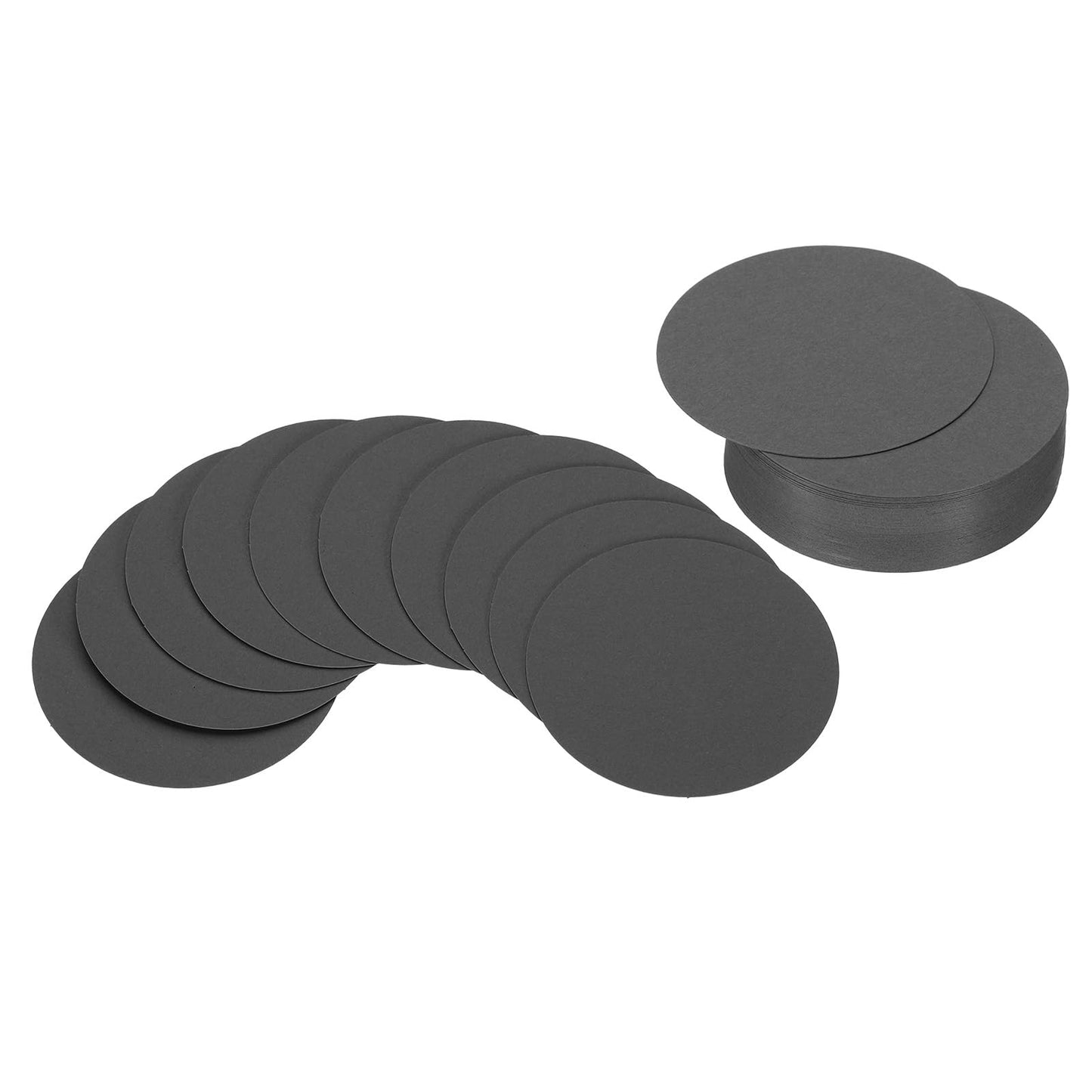 PATIKIL 4inch Circle Card Stock, 50Pcs Round Shape Cutouts Paper Thick Cardstock Coaster for DIY Craft Projects Classroom Bulletin Board Decor, Sky Blue BST326L