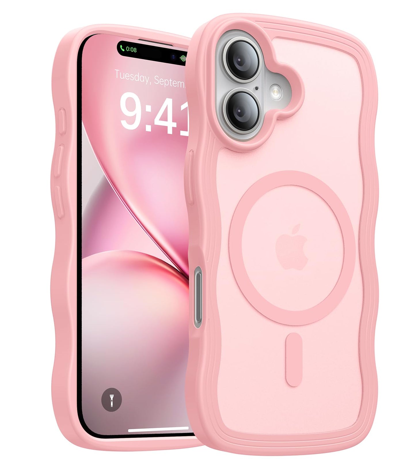 Magnetic for iPhone 17 Pro Max Case,[Anti-Slip][Compatible with MagSafe][Military Grade Drop Protection] Shockproof Protective Translucent Phone Case for iPhone 17 Pro Max Case,Wine Red WN420