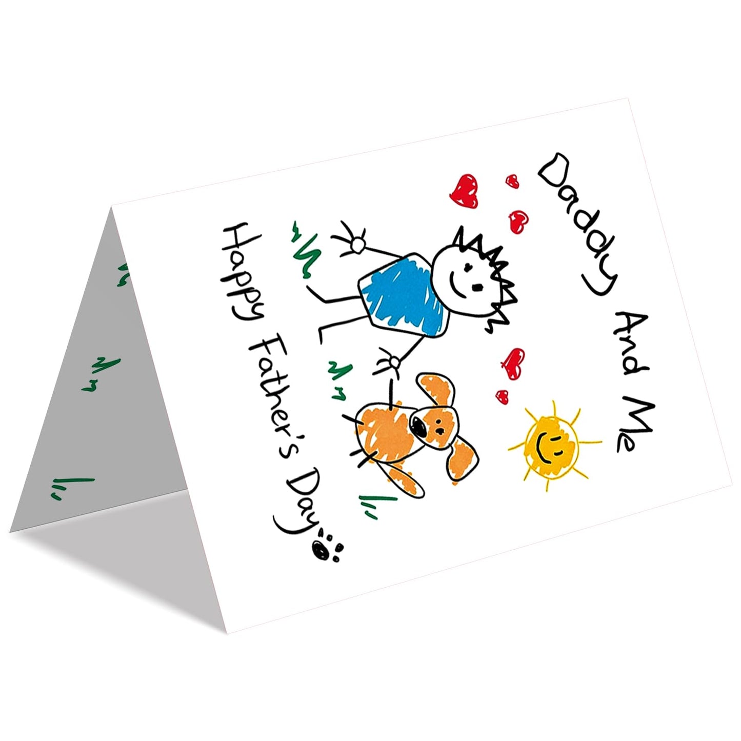 Funny Fathers Day Card for Dad, Father's Day Cards Gifts Decorations from Daughter Son, Happy Fathers Day Card from Cat, Cute Cat Dad Father's Day Decorations Gifts BST220
