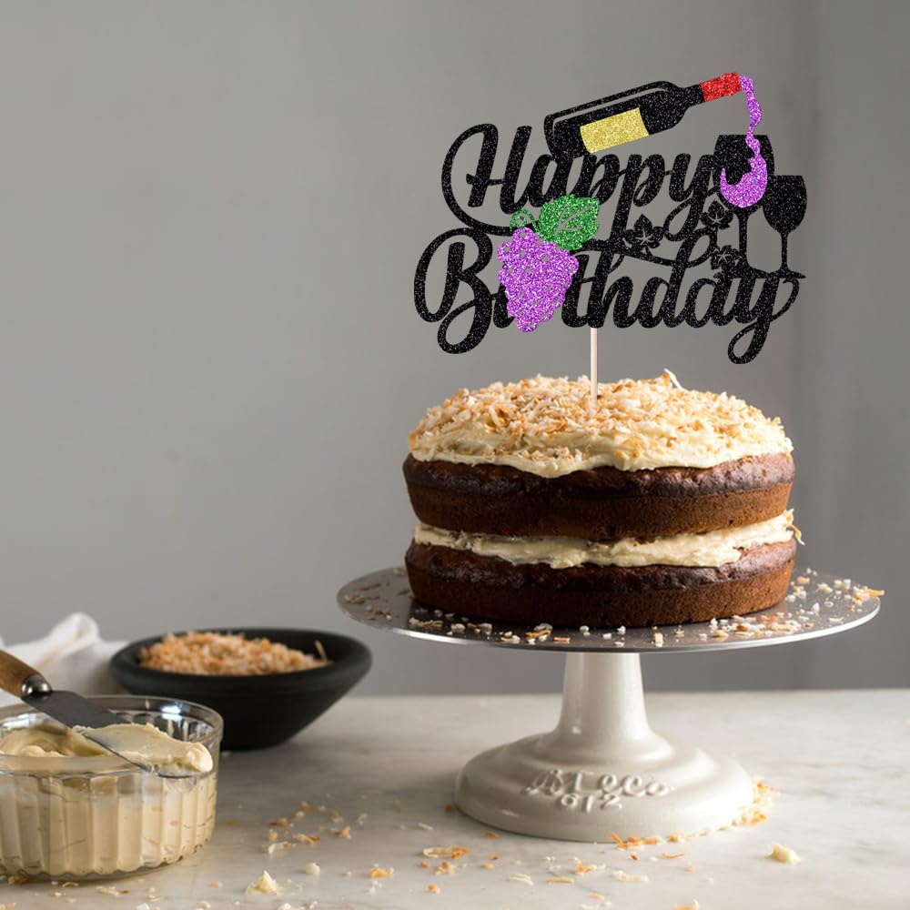 Music Happy Birthday Cake Topper，Roll Music Cake Decor Hip Hop Dancing Ball Cake Decorations，Guitar Note Birthday Party Supplies BST220