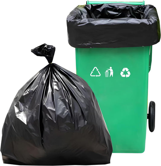 55-60 Gallon Heavy Duty Trash Bags 50 Count Extra Thick, Leak-Proof Contractor Bags for Outdoor, Lawn, Construction & Industrial Use | Thickened garbage bags 43x51 Inches,110 cm x 130 cm BST220