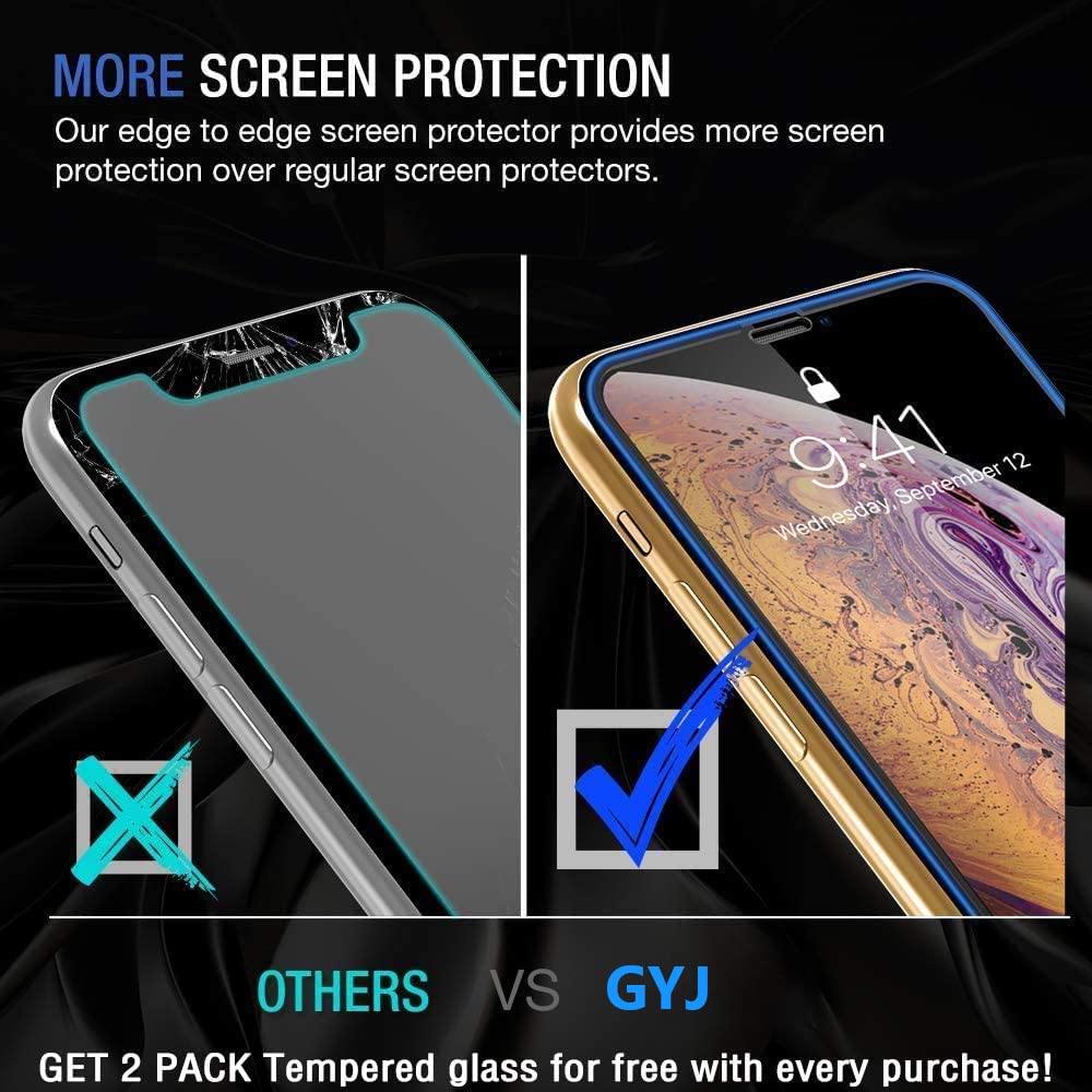 for iPhone 11 Case with Belt Clip Holster Kickstand & 2 Screen Protector, Full Protection Heavy Duty Phone Case, Shockproof Drop-Proof Durable Cover 6.1" [Black+Clip] WN420