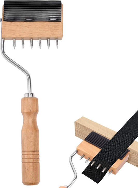 Webbing Stretcher Tool, Wood Handle Webbing Gooseneck Puller Stretcher Practical Upholstery Tool Suitable for Leather Carpet Canvas Furniture Repair BST326H