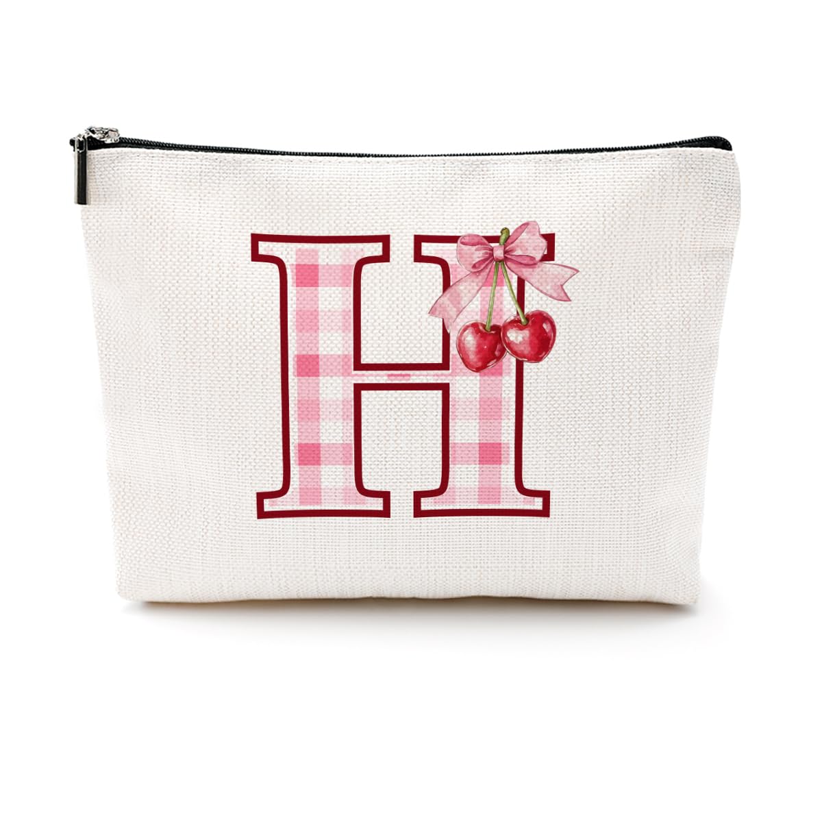 Soccer Gifts Initial Makeup Bag Soccer Girl Gifts Cosmetic Bag Letter D | Monogrammed Zipper Pouch Soccer Accessories for Girls Women Player Coaches Friend Graduation Birthday Gifts BST202