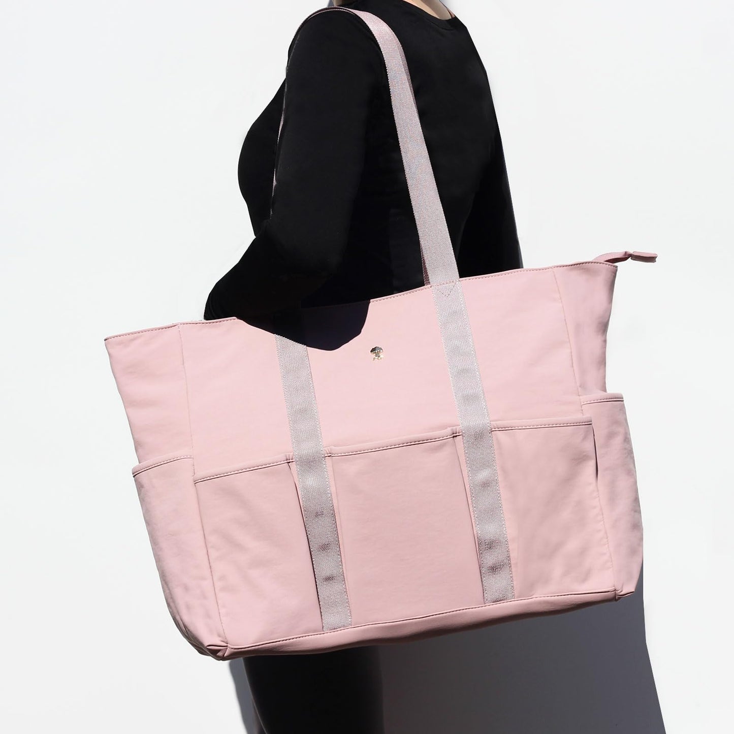 ESVAN Utility Tote Bag Weekender Duffle Bag with 13 Pockets - Perfect for Travel, Work, Gym, Beach, Teachers, and Nurses BST326H
