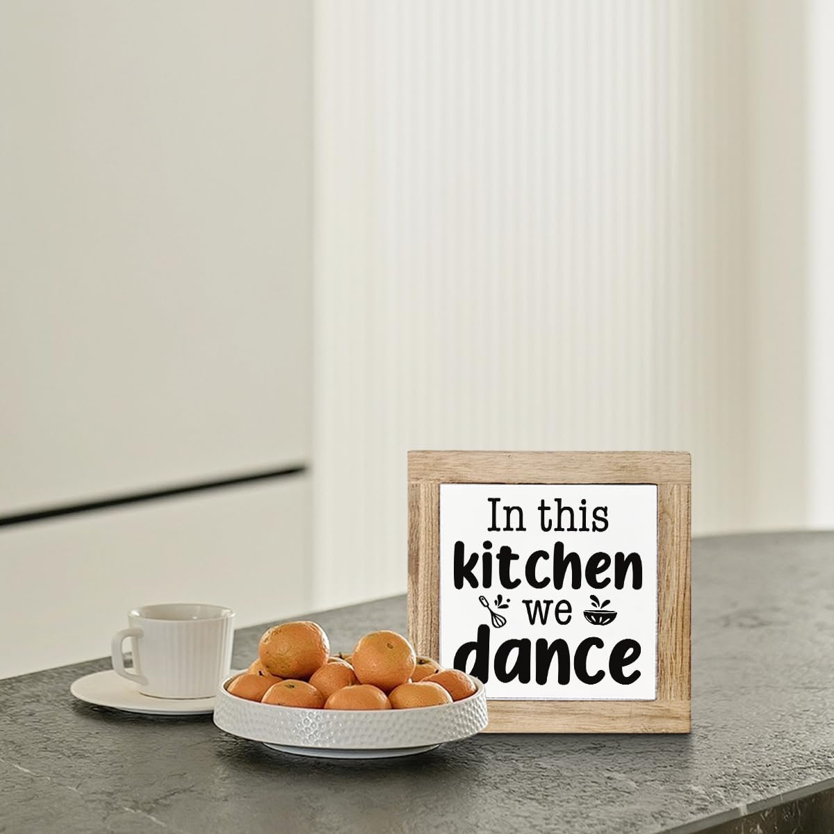 Just A Spoonful of Sugar Sign, Coffee Decor Sign, Rustic Kitchen Box Signs, Coffee Station Decor, Modern Farmhouse Home Decors for Kitchen Bar, Cafe Decors, Freestanding Wooden Plaque BST326L