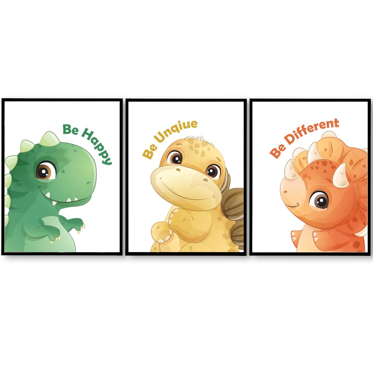Positive Affirmations Posters for Kids,Inspirational Posters Prints Wall Art for Classroom Nursery Kids Room Home 11x14 Inch Unframed Set of 3 WN420