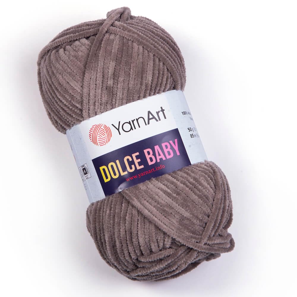Yarnart Dolce Baby Yarn Soft Chenille Velvet Medium Blanket Amigurumi Yarn 50 Gram (1.76 oz) 93 Yards (850) BST220