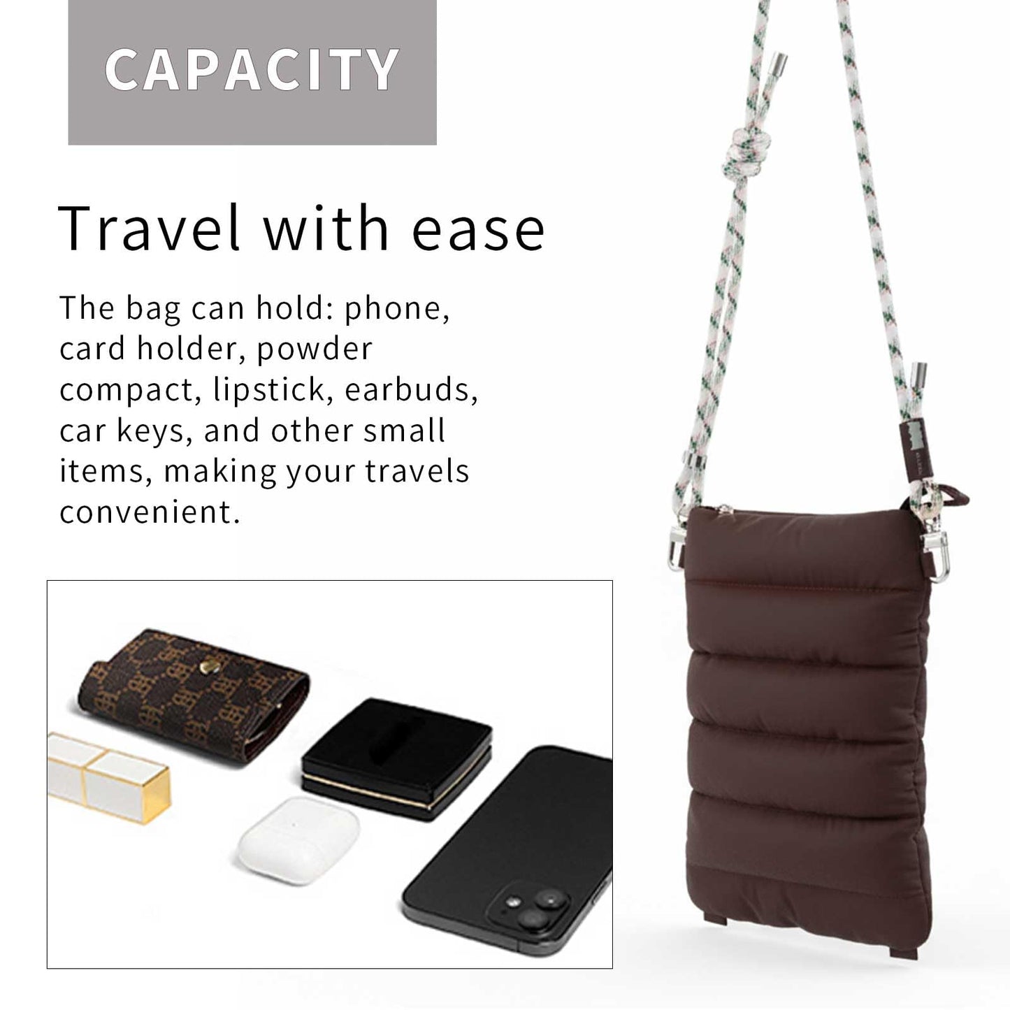 ACUARIO Crossbody Bag for Women, Tote Bag Purse for Work, Travel, Gym – Small Shoulder Bag, Stylish Women’s Tote Handbag BST202
