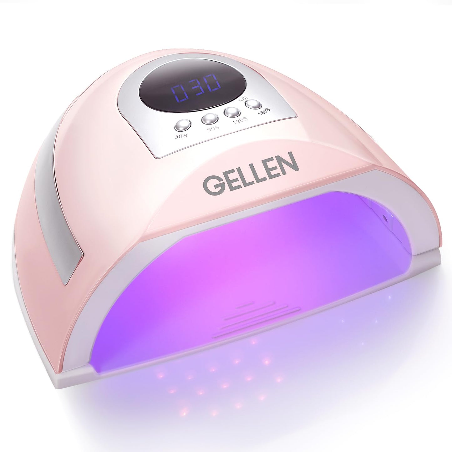 Gellen UV Nail Lamp, 268W UV LED Light for Nails of Finger Toe, Professional Fast Curing Nail Dryer for Gel Nail Polish, 66 LED Beads and 4 Timers