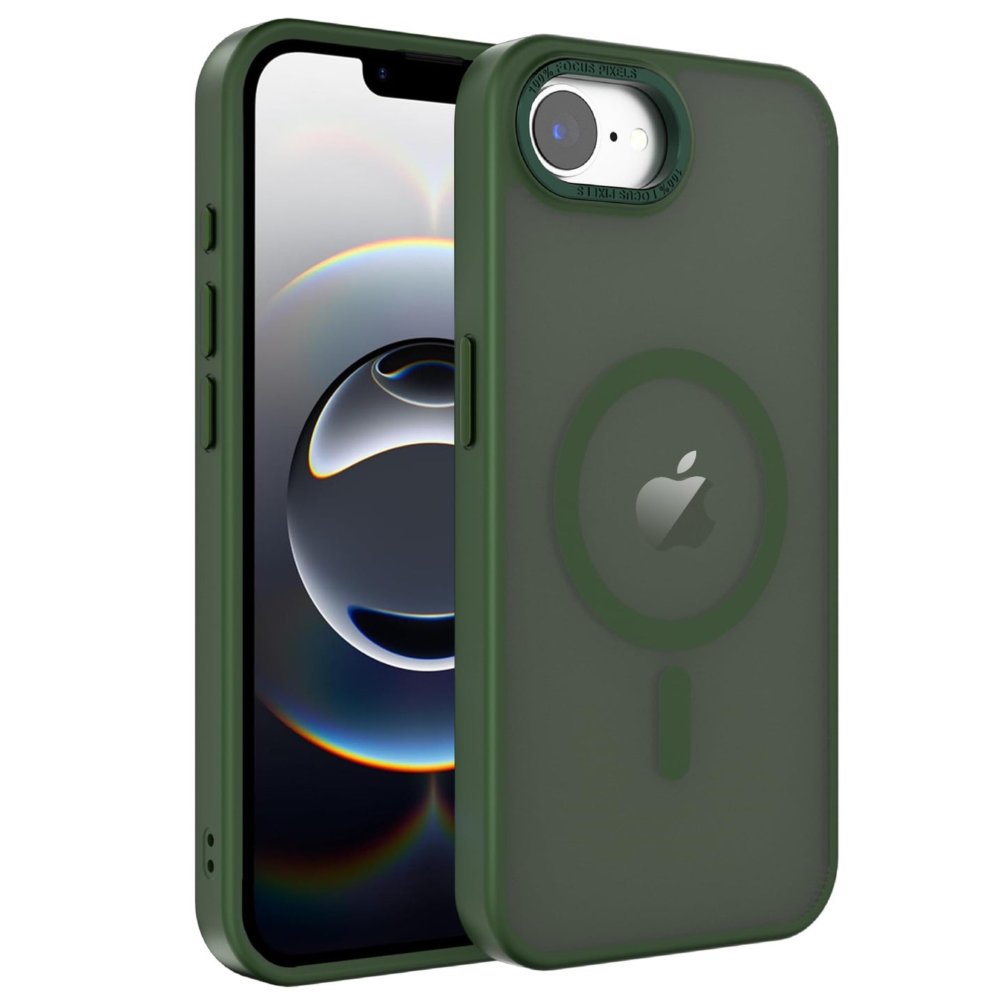 Magnetic for iPhone 17 Air Phone Case, [Compatible with MagSafe], Screen Protector X1, [Military Grade Drop Protection],Matte Finish,Slim,Shockproof,Protective (Black, iPhone 17 AIR) WN420