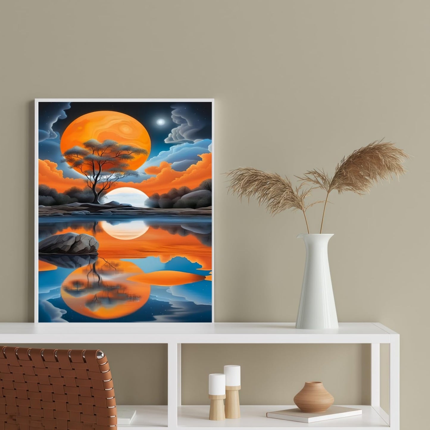 DOTSTART Paint by Numbers Kit for Adults,Beautiful View Paint by Number for Adults,Acrylic Adults' Paint-by-Number Kits, DIY Easy Paint by Number Adult Canvas for Home Wall Art Decor, 11.8X15.75 inch BST220