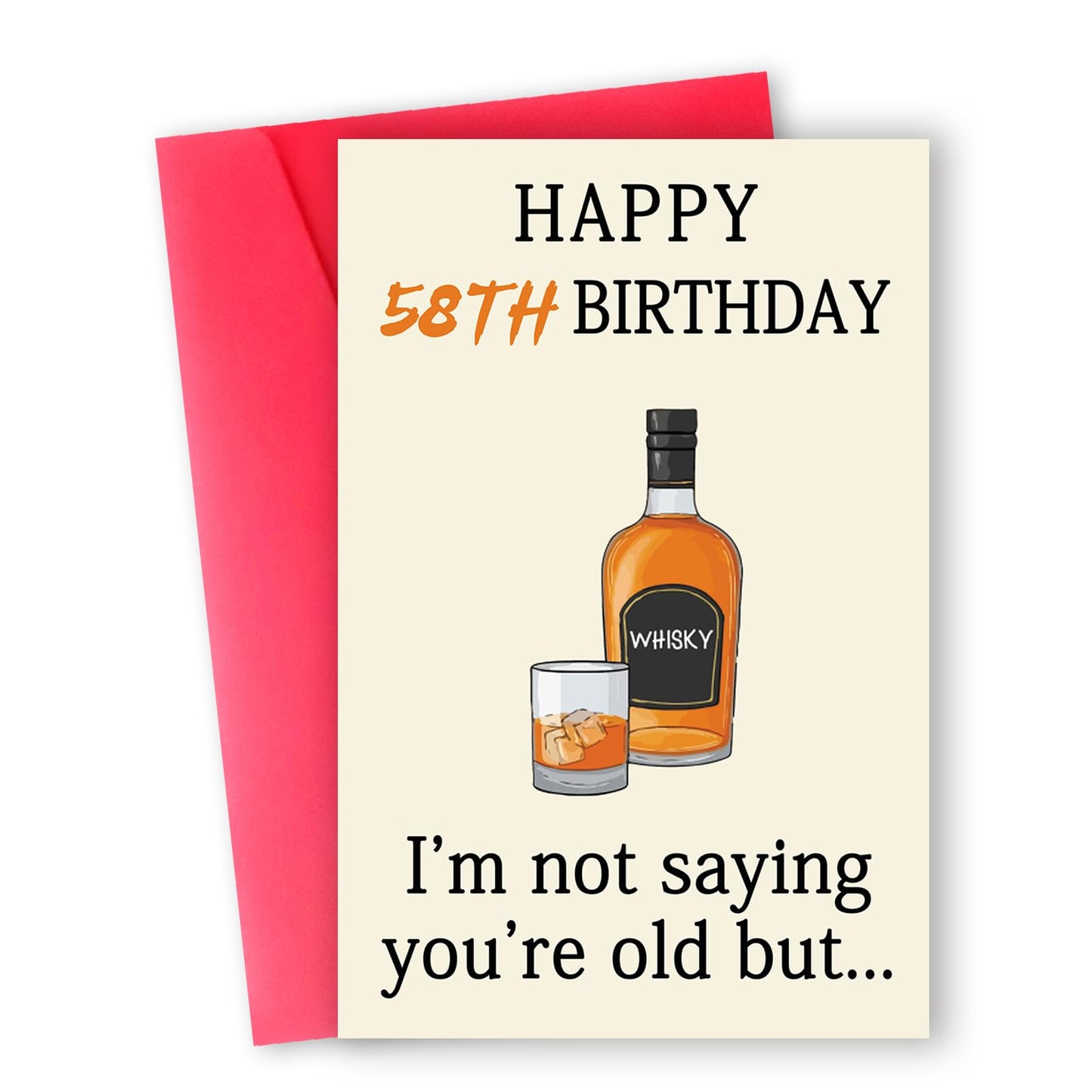 Funny 41st Birthday Card, Best 41st Birthday Gifts Women Men, Unique 41st Birthday Decorations for Him Her, Happy 41 Year Old Bday Card Gifts for Husband Wife WN420