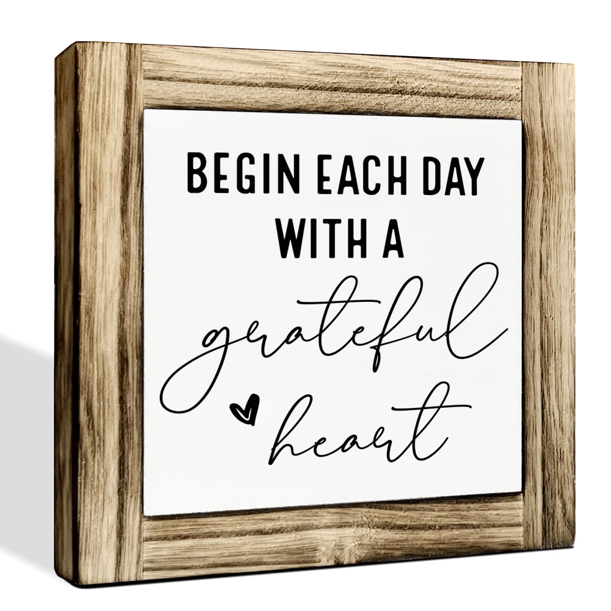 Homes Decor Signs, Decorative Wooden Box Sign, Farmhouse Decors for Living Room, Bedroom, Kitchen, New Home Decor, Shelf Counter Decoration, Home Sweet Home Sign, 5.9×5.9 inches BST220
