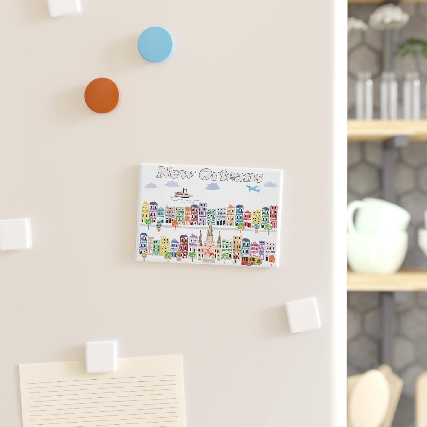 City Themed Artwork Magnet Collection by Beary Blu - Designed in The USA, Collectible Souvenirs Gifts 2.5" x 3.5" (Dallas) BST220
