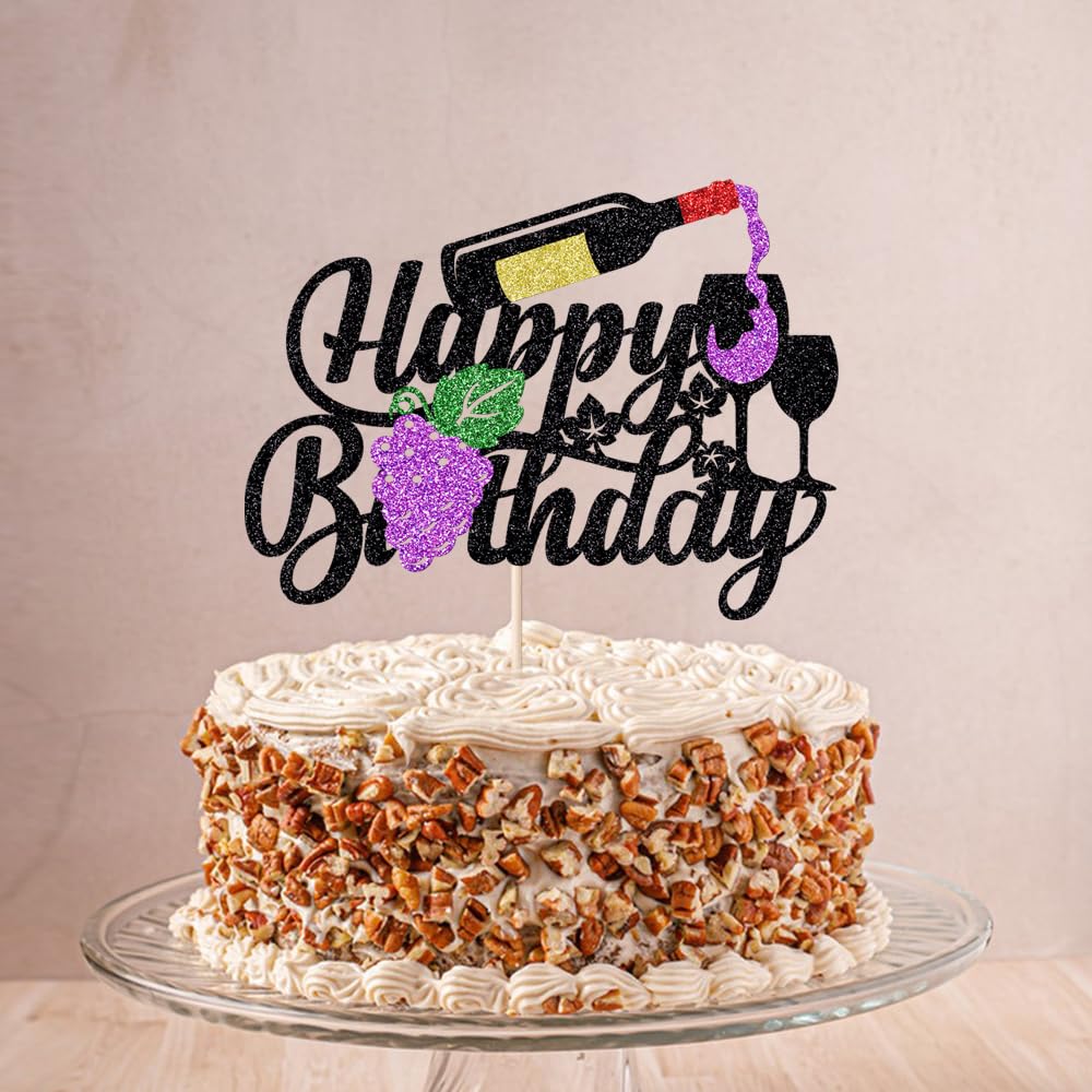 Music Happy Birthday Cake Topper，Roll Music Cake Decor Hip Hop Dancing Ball Cake Decorations，Guitar Note Birthday Party Supplies BST220