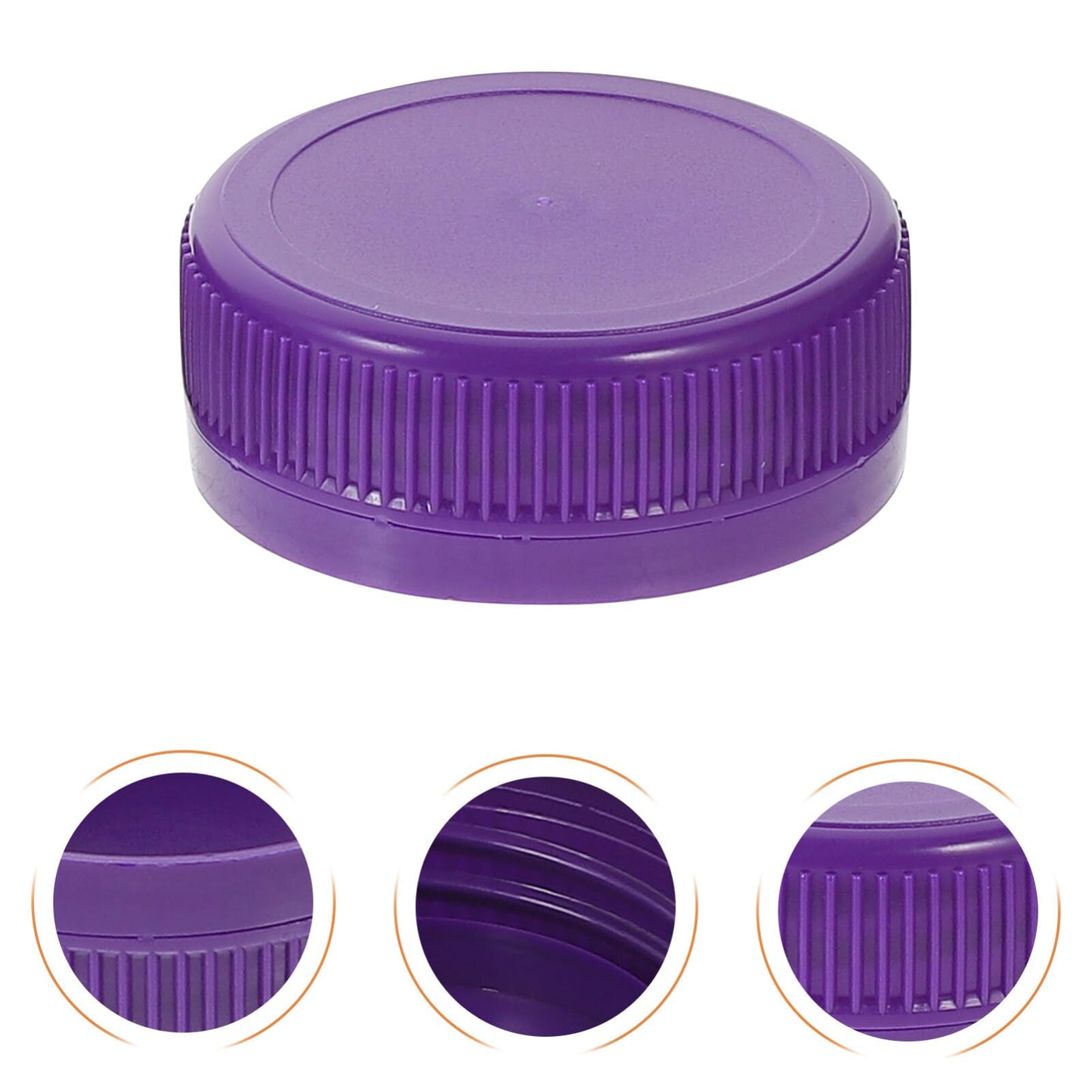 100Pack White Plastic Bottle Caps, 38mm (1.53") Replacement Lids, Leak-Free Screw-on Caps for Juice, Milk, Water Bottles Tops and Diy Crafts BST202